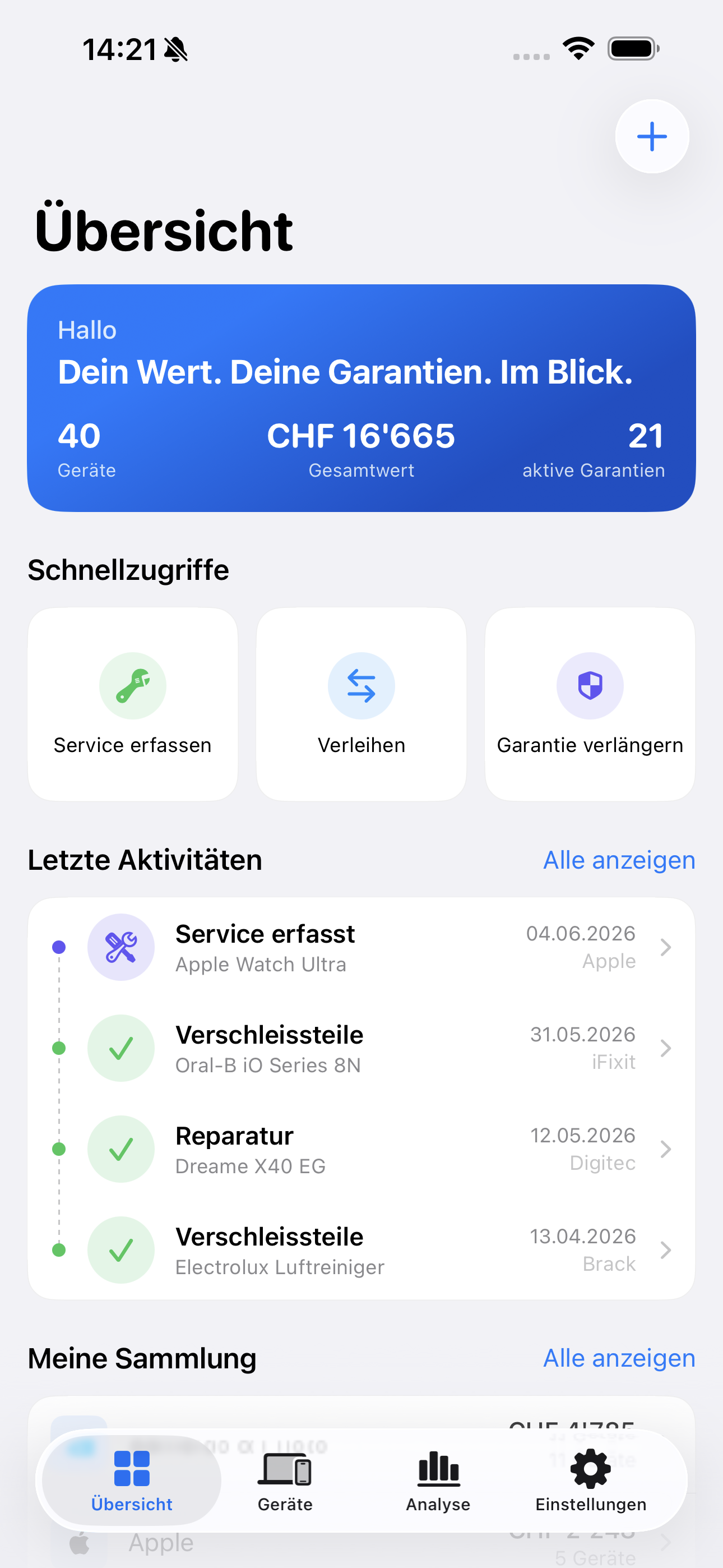 GearMate App – Übersicht